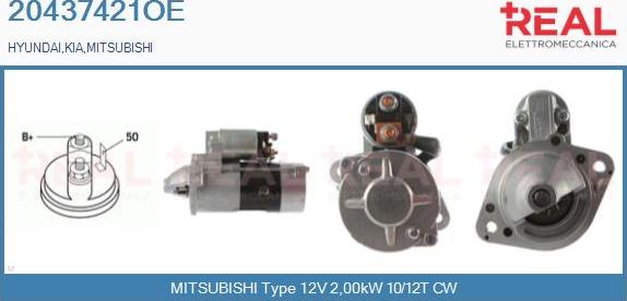 REAL 20437421OE - Démarreur droxauto.com