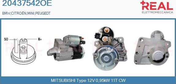 REAL 20437542OE - Démarreur droxauto.com