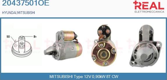 REAL 20437501OE - Démarreur droxauto.com