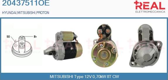 REAL 20437511OE - Démarreur droxauto.com
