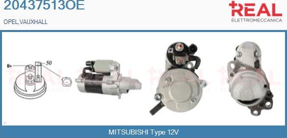 REAL 20437513OE - Démarreur droxauto.com