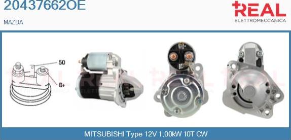 REAL 20437662OE - Démarreur droxauto.com