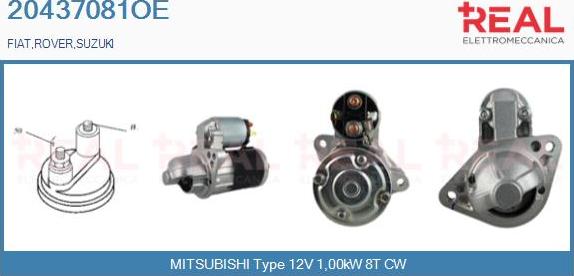 REAL 20437081OE - Démarreur droxauto.com