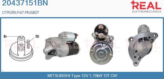 REAL 20437151BN - Démarreur droxauto.com