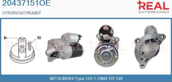 REAL 20437151OE - Démarreur droxauto.com