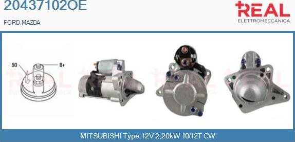 REAL 20437102OE - Démarreur droxauto.com