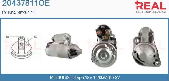 REAL 20437811OE - Démarreur droxauto.com