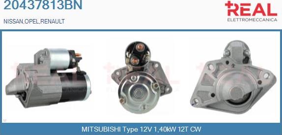 REAL 20437813BN - Démarreur droxauto.com