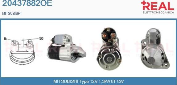 REAL 20437882OE - Démarreur droxauto.com