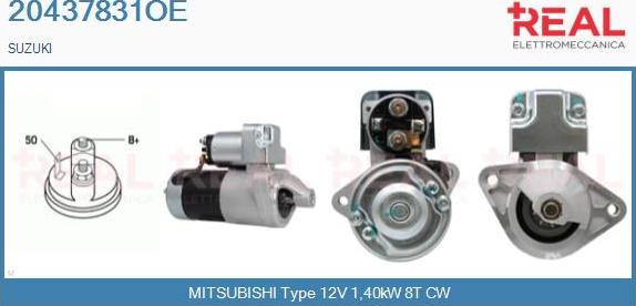 REAL 20437831OE - Démarreur droxauto.com