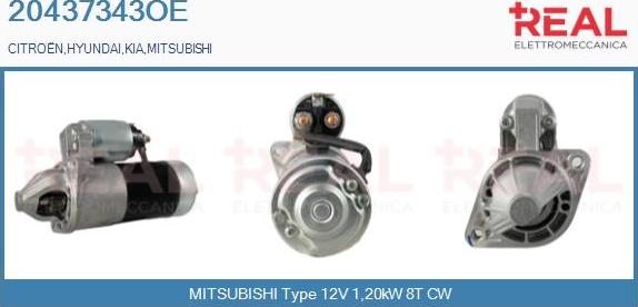 REAL 20437343OE - Démarreur droxauto.com