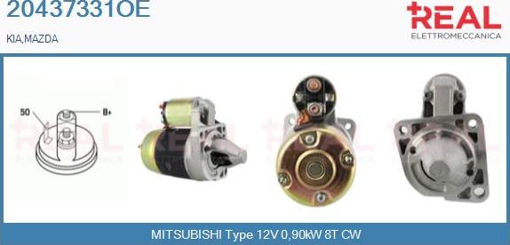 REAL 20437331OE - Démarreur droxauto.com