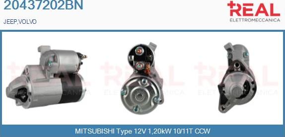 REAL 20437202BN - Démarreur droxauto.com