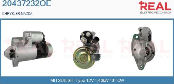 REAL 20437232OE - Démarreur droxauto.com