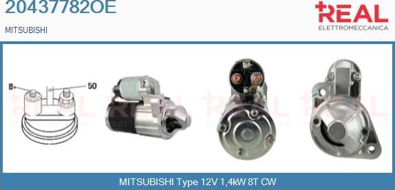 REAL 20437782OE - Démarreur droxauto.com