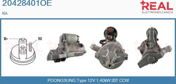 REAL 20428401OE - Démarreur droxauto.com