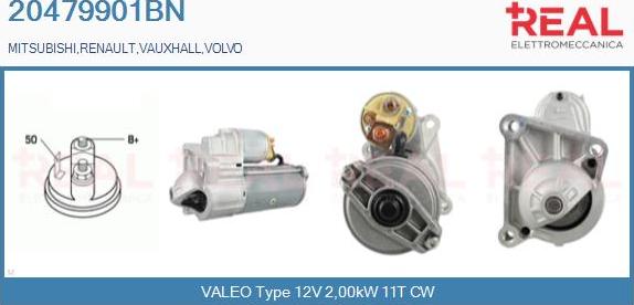 REAL 20479901BN - Démarreur droxauto.com