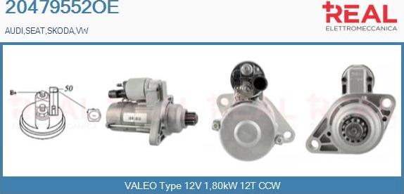 REAL 20479552OE - Démarreur droxauto.com