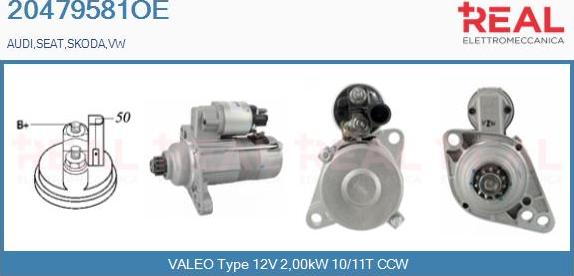 REAL 20479581OE - Démarreur droxauto.com
