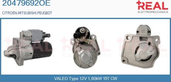 REAL 20479692OE - Démarreur droxauto.com