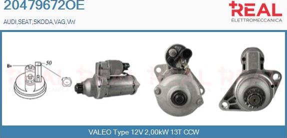 REAL 20479672OE - Démarreur droxauto.com