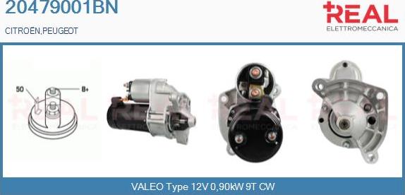 REAL 20479001BN - Démarreur droxauto.com