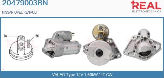 REAL 20479003BN - Démarreur droxauto.com