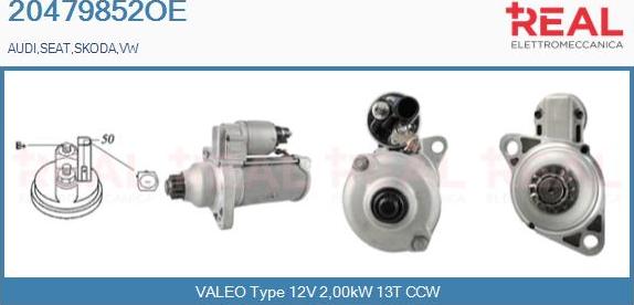 REAL 20479852OE - Démarreur droxauto.com