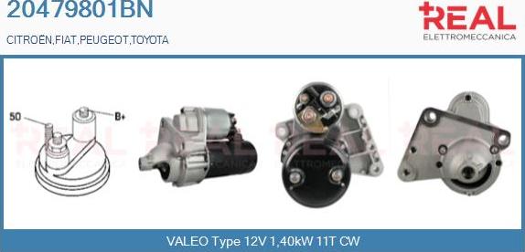 REAL 20479801BN - Démarreur droxauto.com