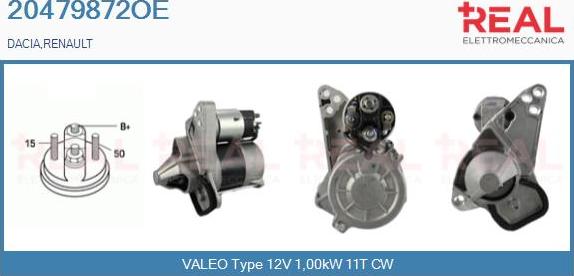 REAL 20479872OE - Démarreur droxauto.com