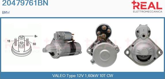 REAL 20479761BN - Démarreur droxauto.com