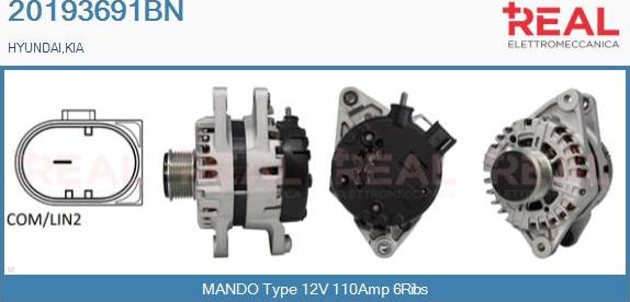 REAL 20193691BN - Alternateur droxauto.com