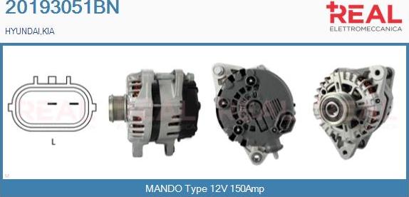 REAL 20193051BN - Alternateur droxauto.com