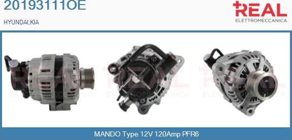REAL 20193111OE - Alternateur droxauto.com