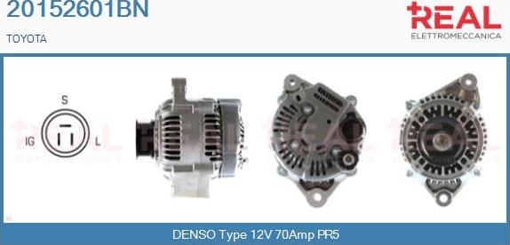 REAL 20152601BN - Alternateur droxauto.com