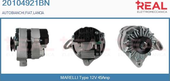 REAL 20104921BN - Alternateur droxauto.com