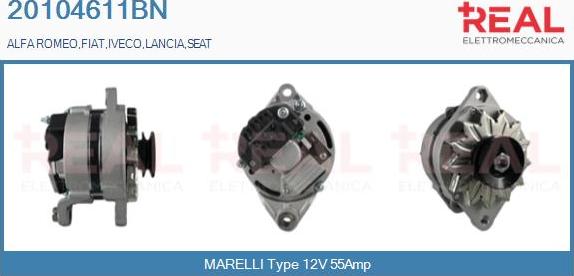 REAL 20104611BN - Alternateur droxauto.com