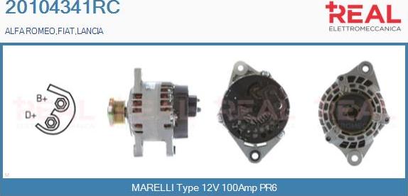 REAL 20104341RC - Alternateur droxauto.com
