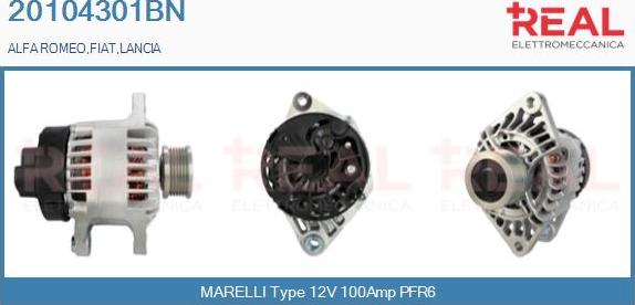 REAL 20104301BN - Alternateur droxauto.com