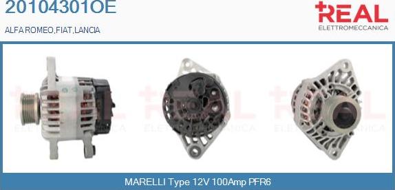REAL 20104301OE - Alternateur droxauto.com