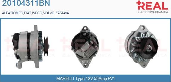 REAL 20104311BN - Alternateur droxauto.com