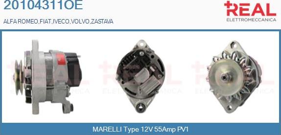 REAL 20104311OE - Alternateur droxauto.com