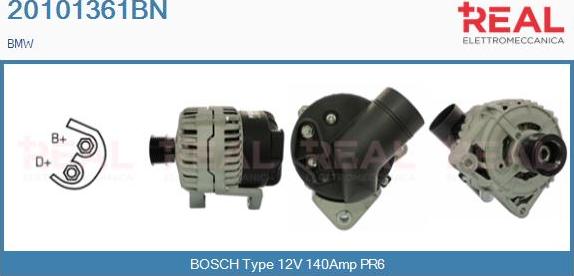 REAL 20101361BN - Alternateur droxauto.com