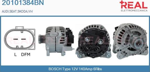 REAL 20101384BN - Alternateur droxauto.com