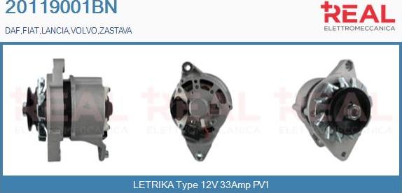 REAL 20119001BN - Alternateur droxauto.com