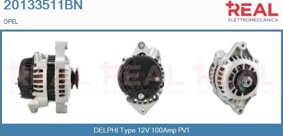 REAL 20133511BN - Alternateur droxauto.com