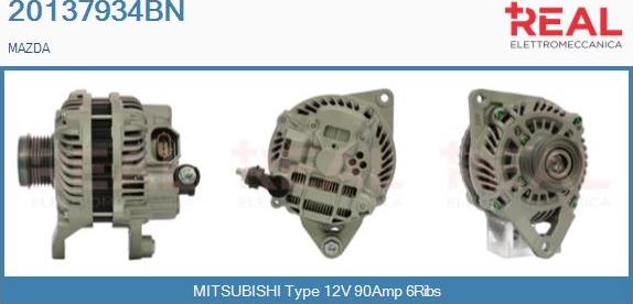 REAL 20137934BN - Alternateur droxauto.com