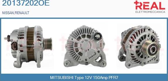 REAL 20137202OE - Alternateur droxauto.com