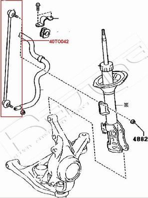 Red Line 40TO042 - Entretoise / tige, stabilisateur droxauto.com