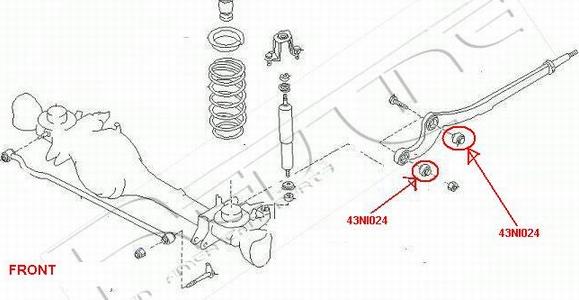 Red Line 43NI024 - Suspension, bras de liaison droxauto.com